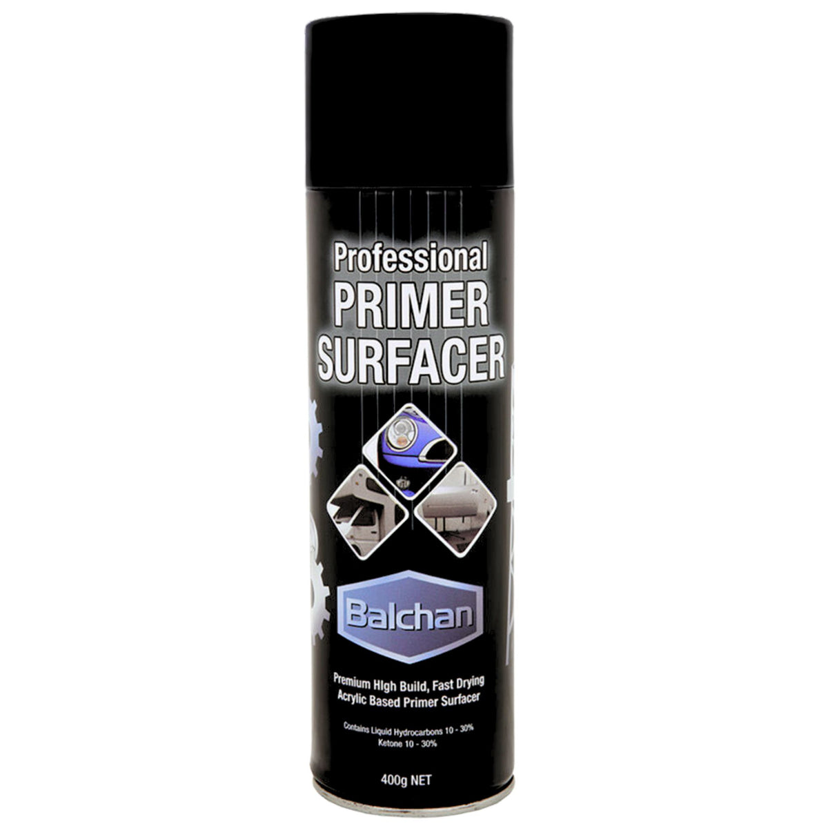 Balchan Industrial &amp; Equipment Paint Primer Surfacer  400g BA023 - South East Clearance Centre