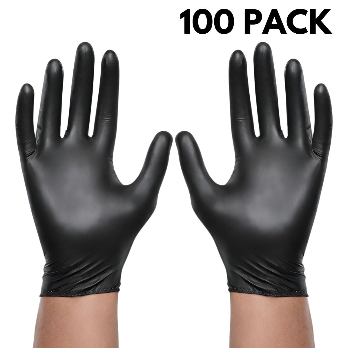 Black Nitrile Gloves - 100 Pack - South East Clearance Centre