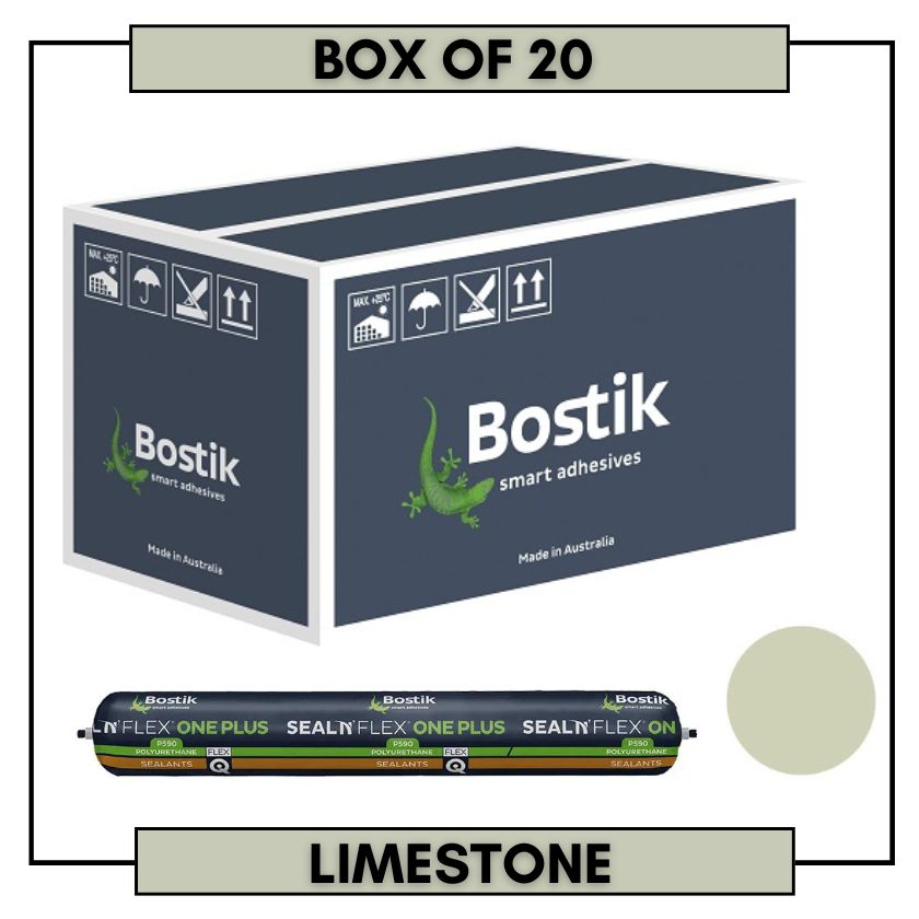 BOSTIK 30619341 Polyurethane Sealant 600ml Seal N Flex One Plus, Limestone (Box of 20)