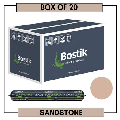 BOSTIK 30619346 Polyurethane Sealant 600ml Seal N Flex One Plus, SANDSTONE (BOX OF 20)