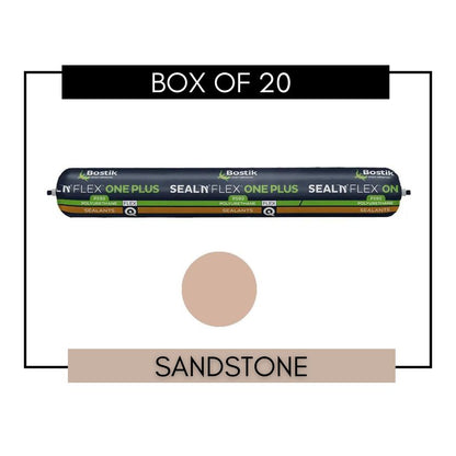 BOSTIK 30619346 Polyurethane Sealant 600ml Seal N Flex One Plus, SANDSTONE (BOX OF 20)