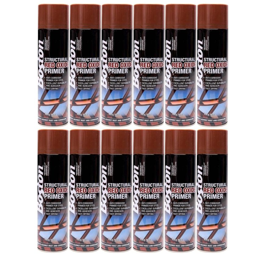 Boston Structural Red Oxide Primer 400g (BT258), Box of 12