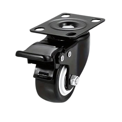 Swivel Caster Wheels, Heavy Duty, Rotatable with Brake (1.5")