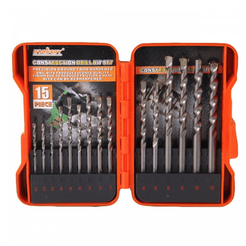 15 Piece Construction Drill Bit Set - South East Clearance Centre