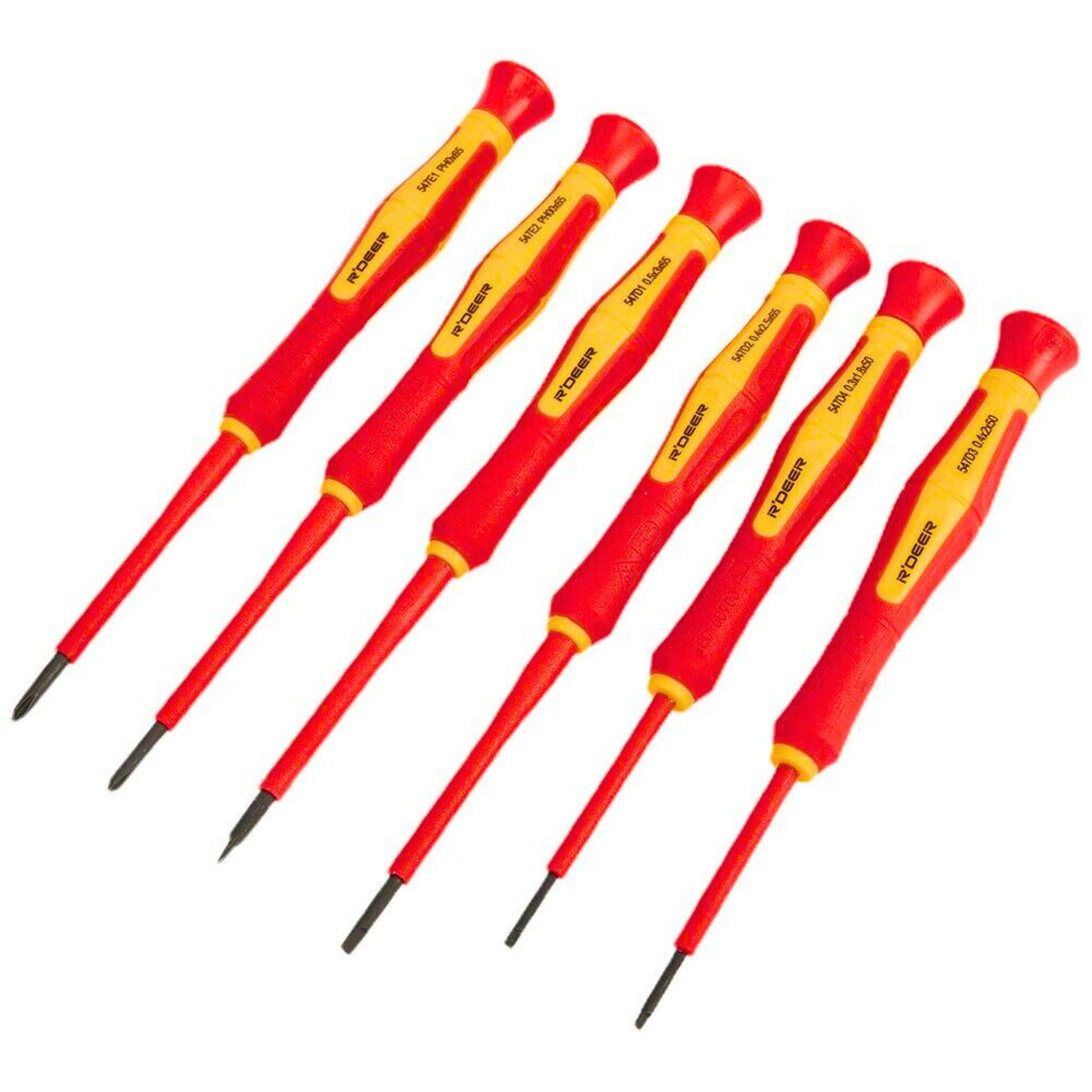 6 Piece Insulated Precision Screwdriver Set VDE 1000V - South East Clearance Centre