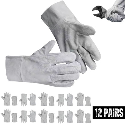 Safecorp General Purpose Leather Gloves (12 Pairs)