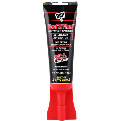 DAP - Wall Repair Spackle, Fast 'N Final - Drywall,Plaster Repair All-in-One Applicator. - South East Clearance Centre