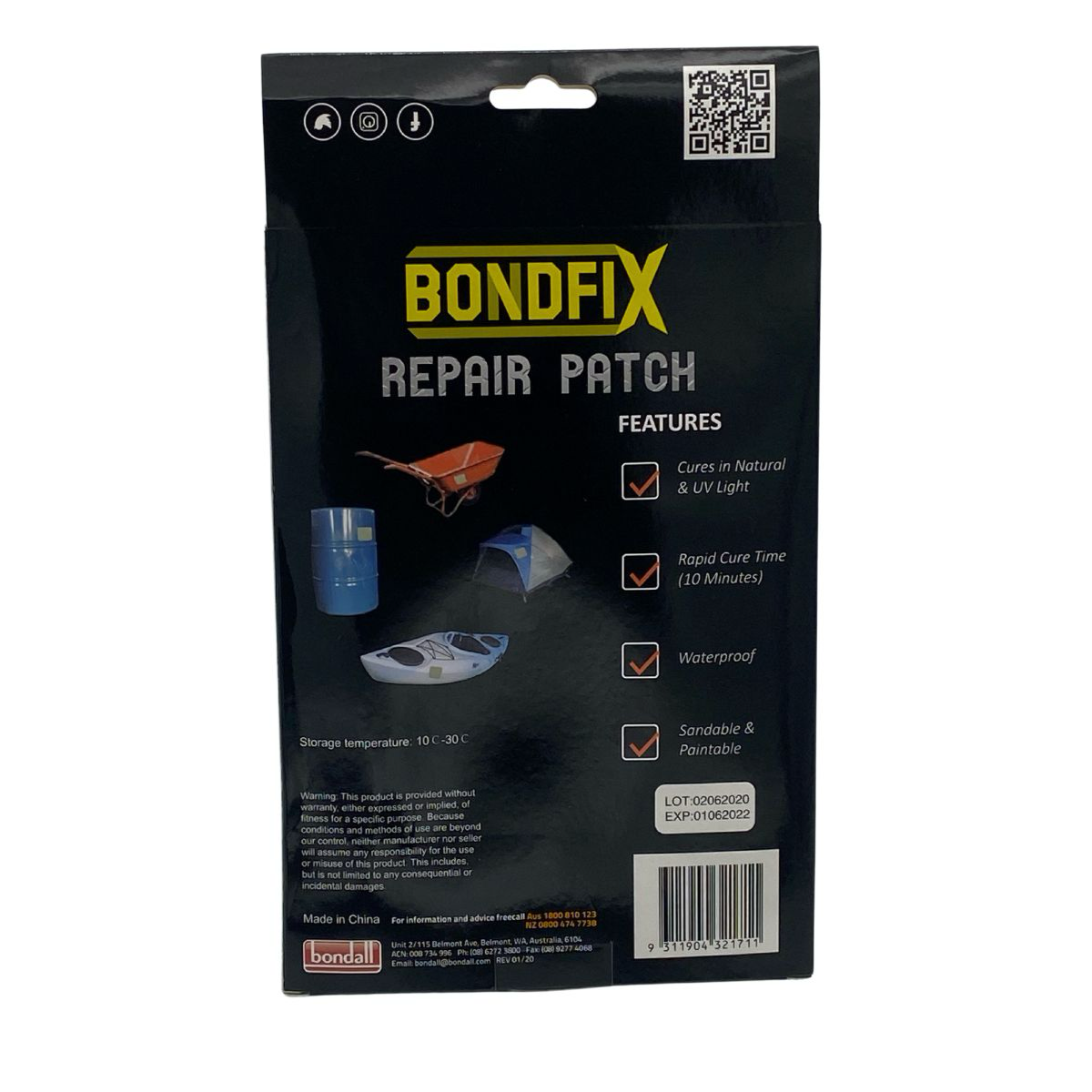 Bondfix Repair Patch (UV Cured) - South East Clearance Centre