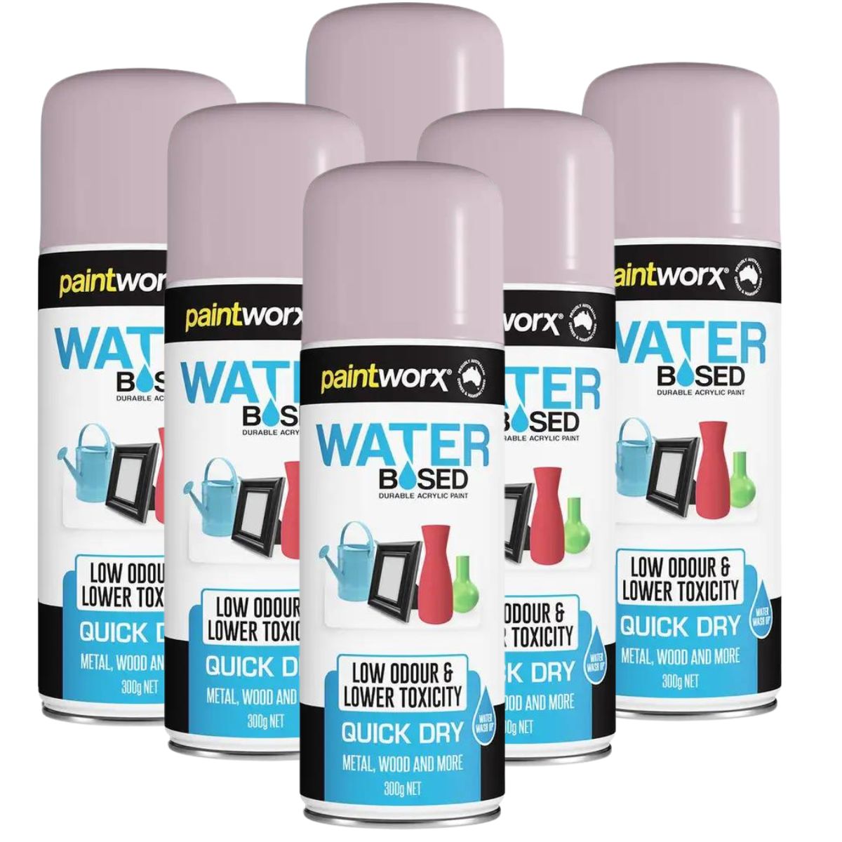 Dy-Mark 300g Water Based Acrylic Spray Paint | 6 Cans - South East Clearance Centre