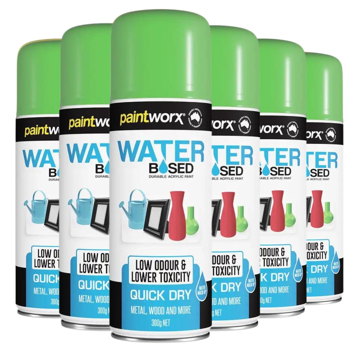 Dy-Mark 300g Water Based Acrylic Spray Paint | 6 Cans - South East Clearance Centre