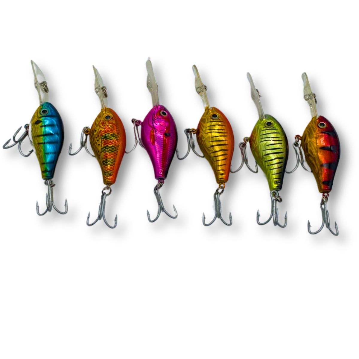 Fishing Lures Crank Bait - 6 Pack - South East Clearance Centre