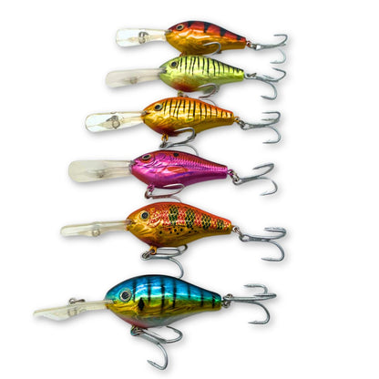 Fishing Lures Crank Bait - 6 Pack - South East Clearance Centre