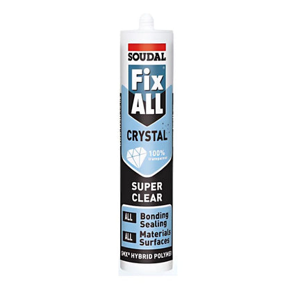 Soudal 118779 Fix ALL Crystal, Super Clear 290ml (Box of 12)