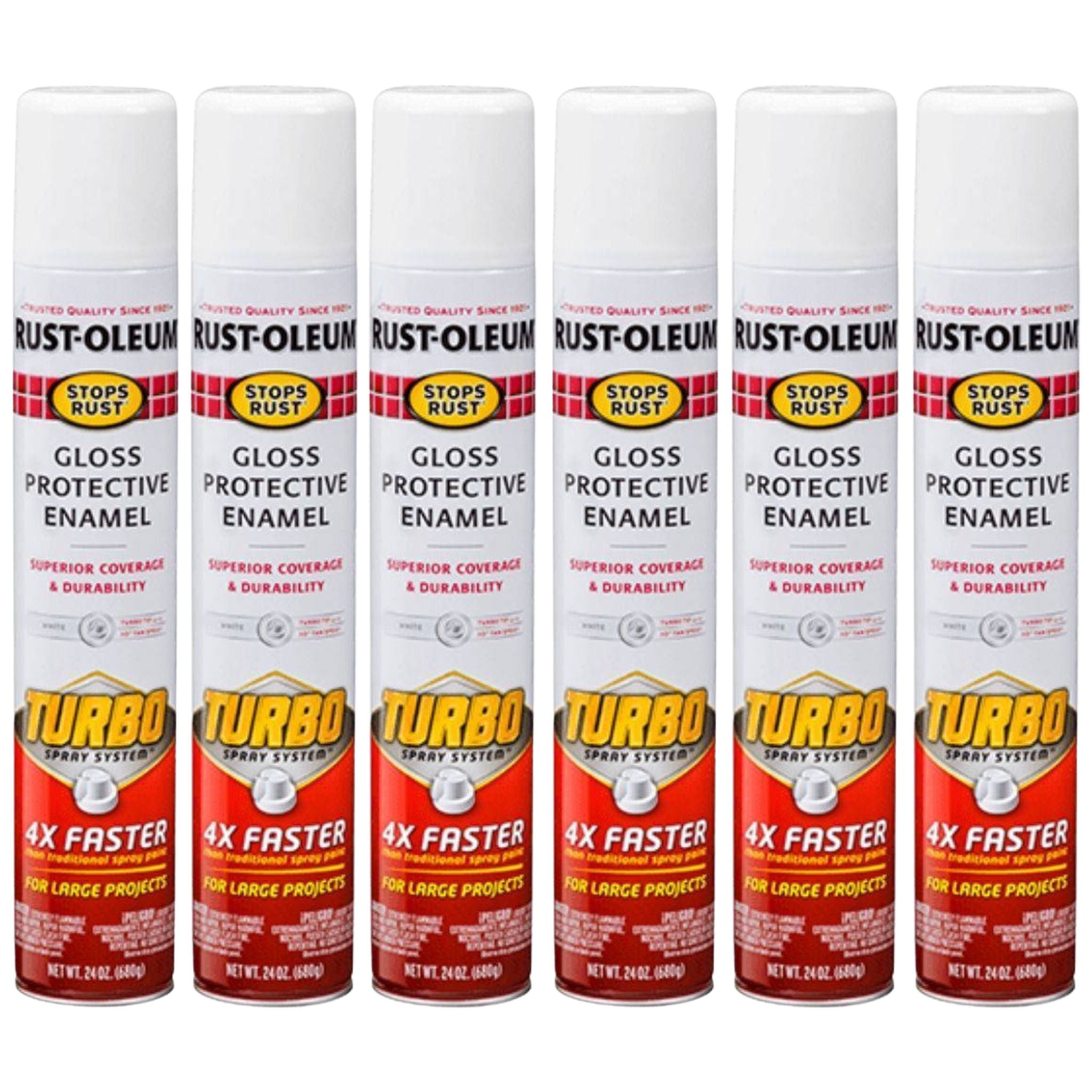 Rust-Oleum Gloss Protective Enamel with Turbo Spray System - Gloss White - South East Clearance Centre