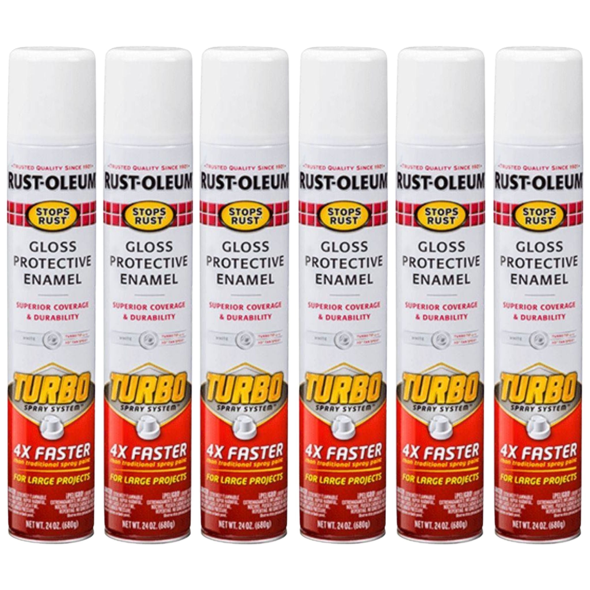 Rust-Oleum Stops Rust 24 oz. Turbo Spray System Gloss White Spray