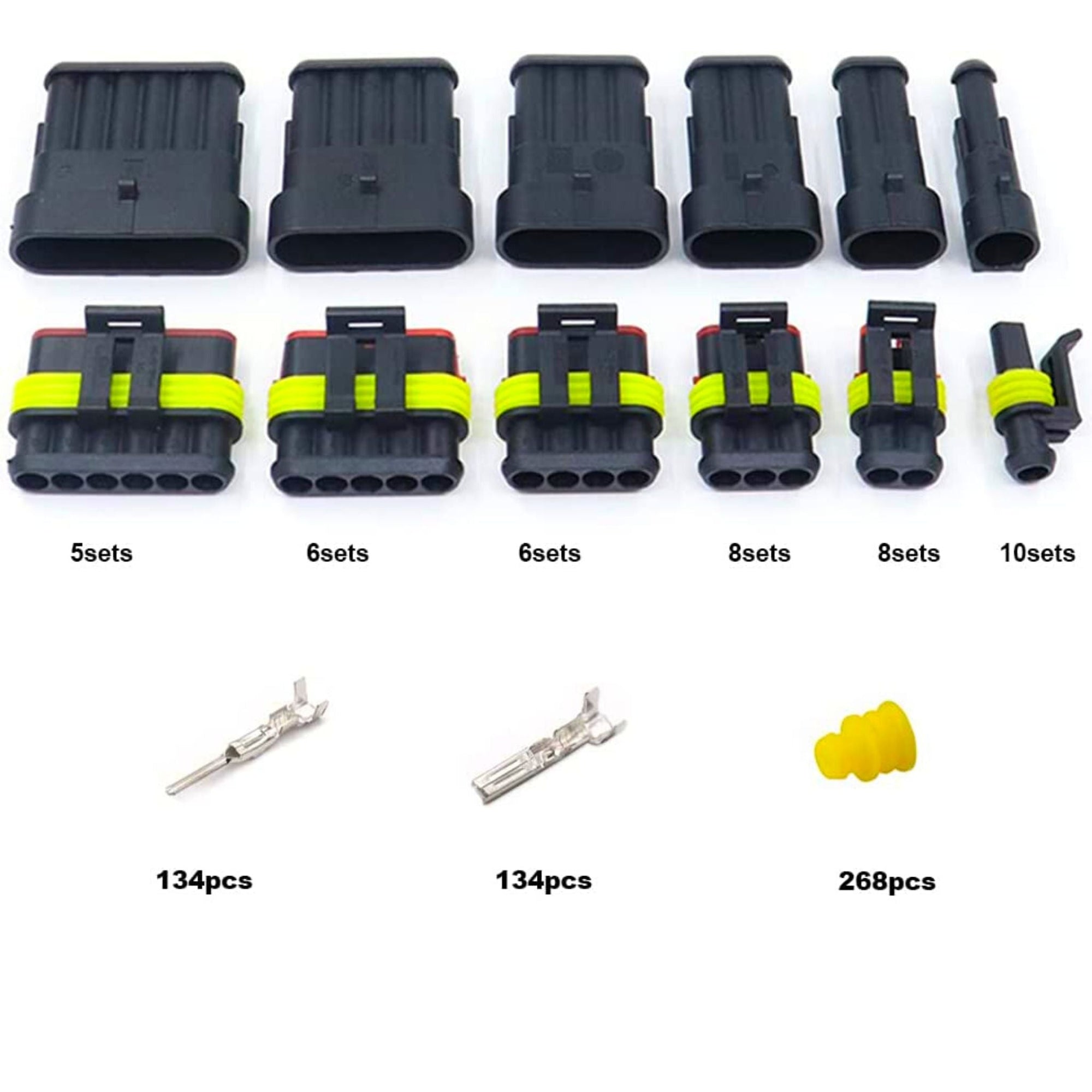 708 Piece Waterproof Electrical Wire Automotive Plug Connector Kit - South East Clearance Centre