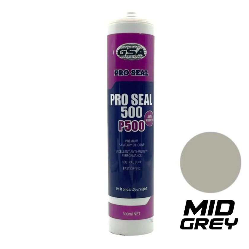 GSA PROSEAL 500 | NEUTRAL CURE SILICONE (24 PACK) - MID GREY