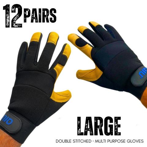 Handy Works Multi Purpose Flexible Gloves (12 Pairs)