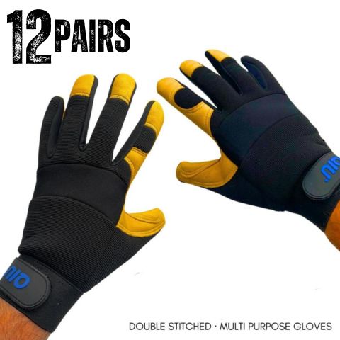 Handy Works Multi Purpose Flexible Gloves (12 Pairs)