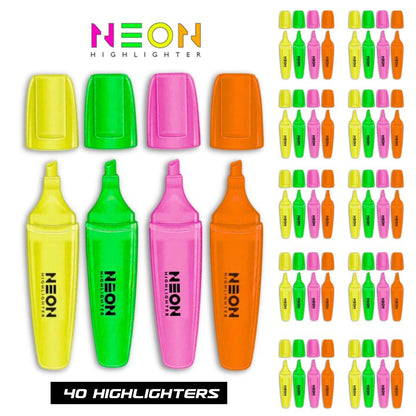 (40 Pack) Neon Highlighters