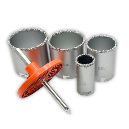 6 Piece Carbide Holesaw Set for concrete, marble, tiles - South East Clearance Centre