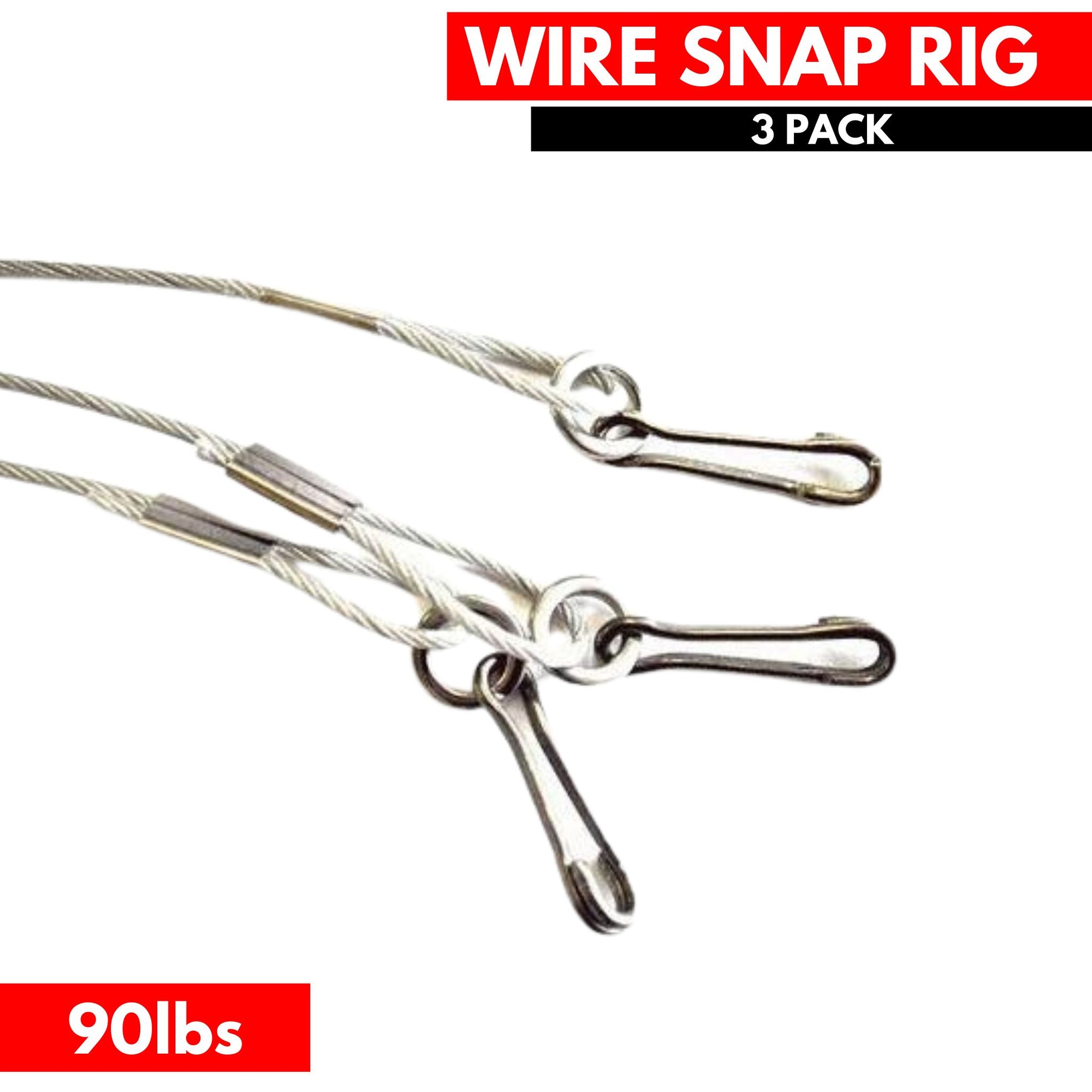 Kamikaze Tackle  Wire Snap Rig (3 per Pack) - South East Clearance Centre