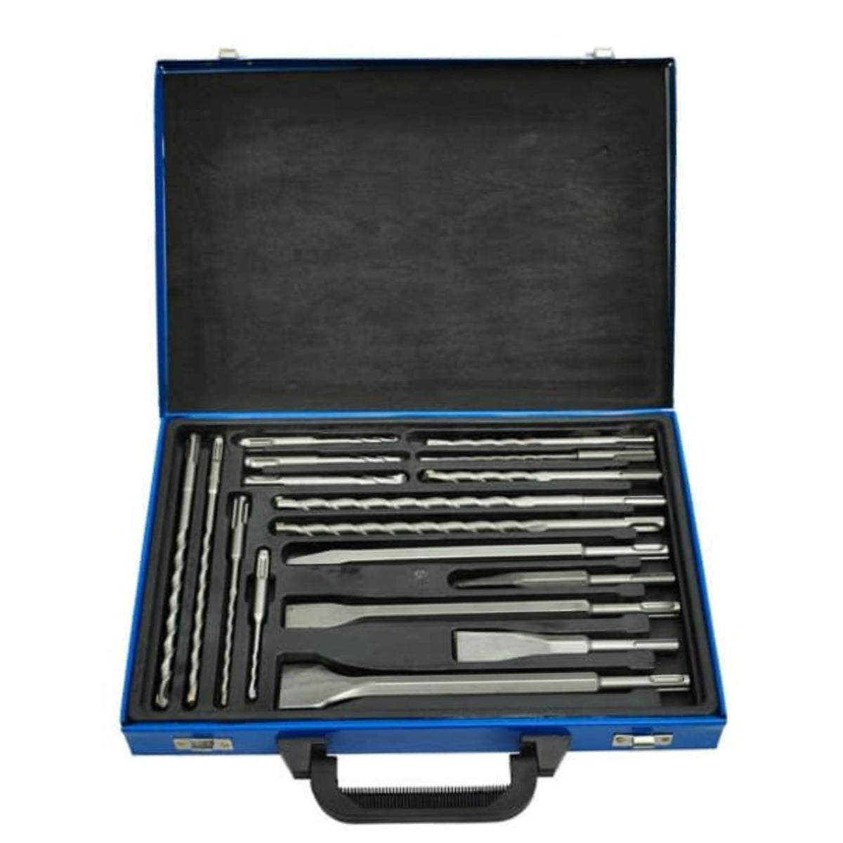 17 piece Sds Hammer Drill Bit Set With Metal Case - South East Clearance Centre