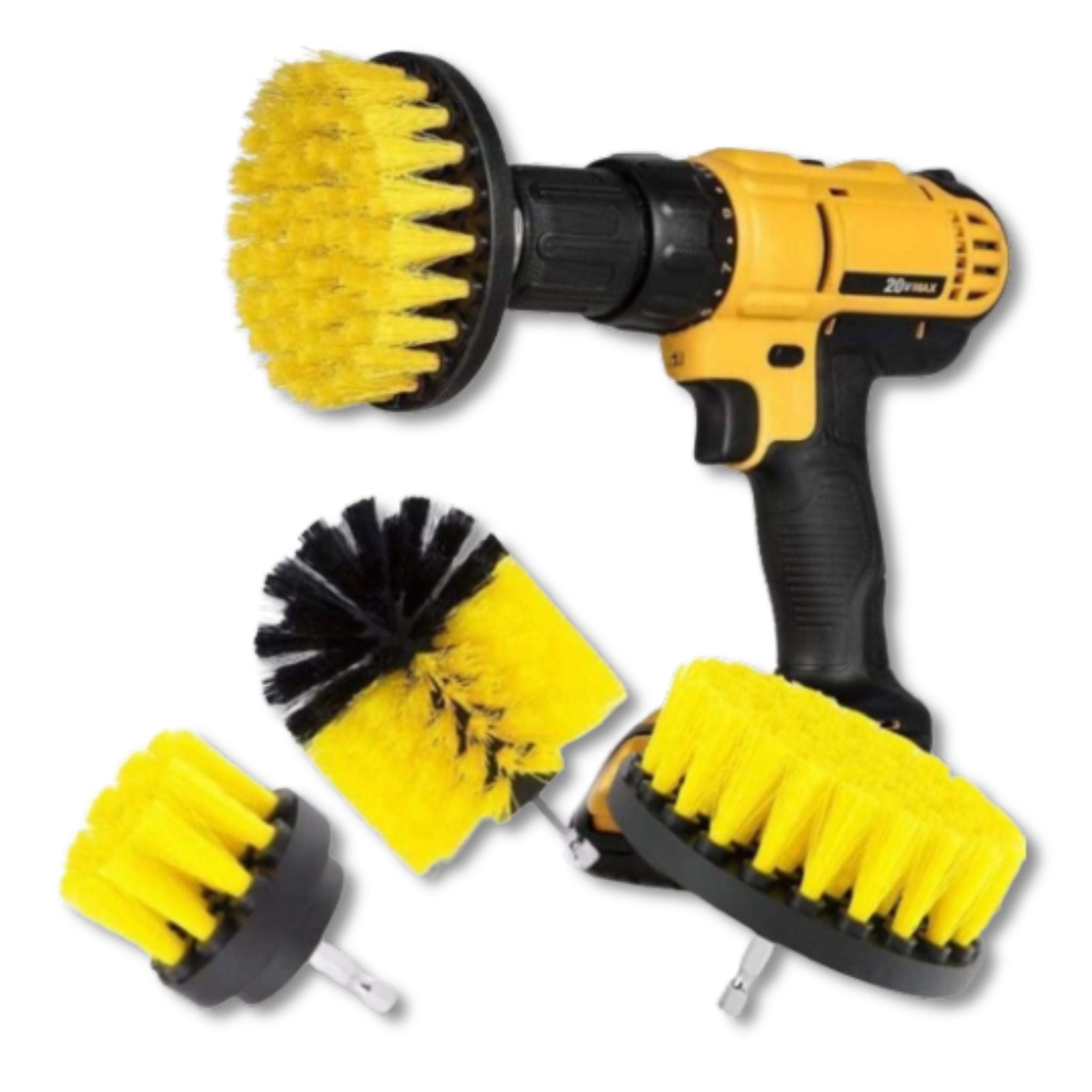 3 Piece Scrub Brush Set 1/4" - South East Clearance Centre