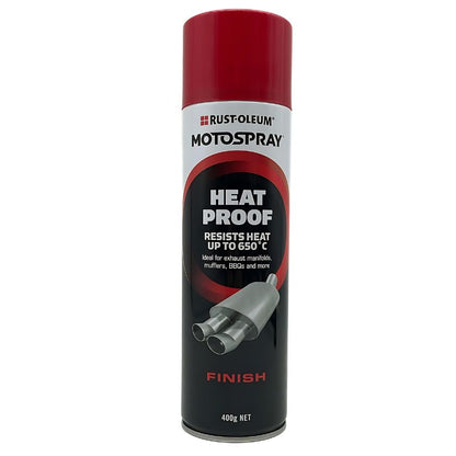 Rust-Oleum HP3007 Motospray Heat Proof Spray Paint upto 650° - Matt Red (12 Cans)