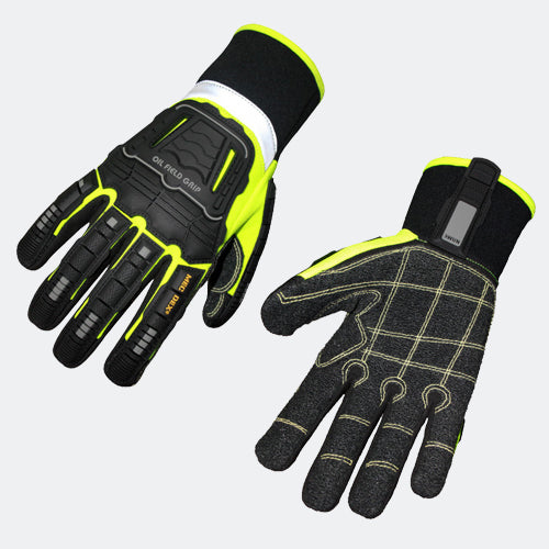 MEC DEX OF-614-Y- Oil Field Grip Kevlar Gloves (6 Pairs)