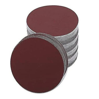 100 Pieces| Velcro 125mm (5") Round Orbital Sanding Discs Sandpaper