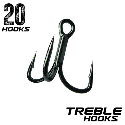 KAMIKAZE PREMIUM TREBLE HOOK (20 Pack) - South East Clearance Centre