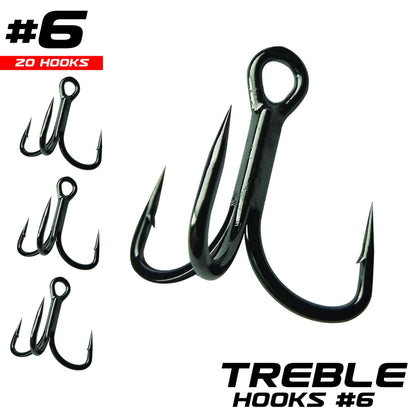 KAMIKAZE PREMIUM TREBLE HOOK (20 Pack) - South East Clearance Centre