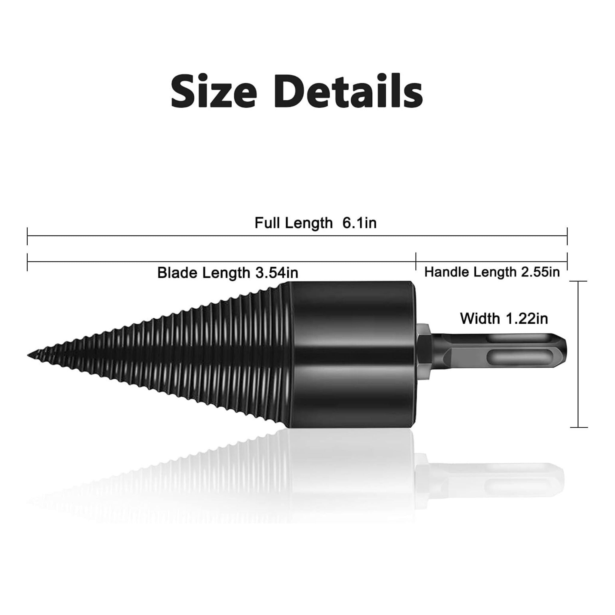 32mm Log Splitter Set, Round, Hex, Square - South East Clearance Centre