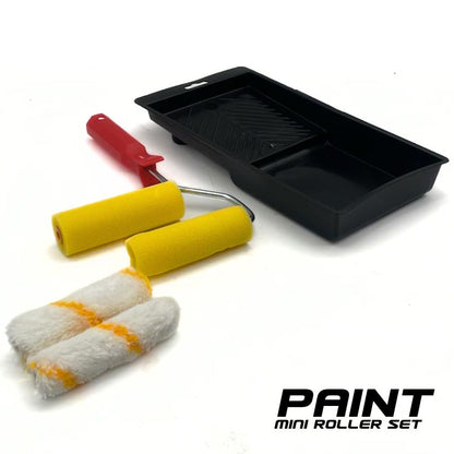 Mini 6 Piece PAINT ROLLER KIT SET with Tray Painting