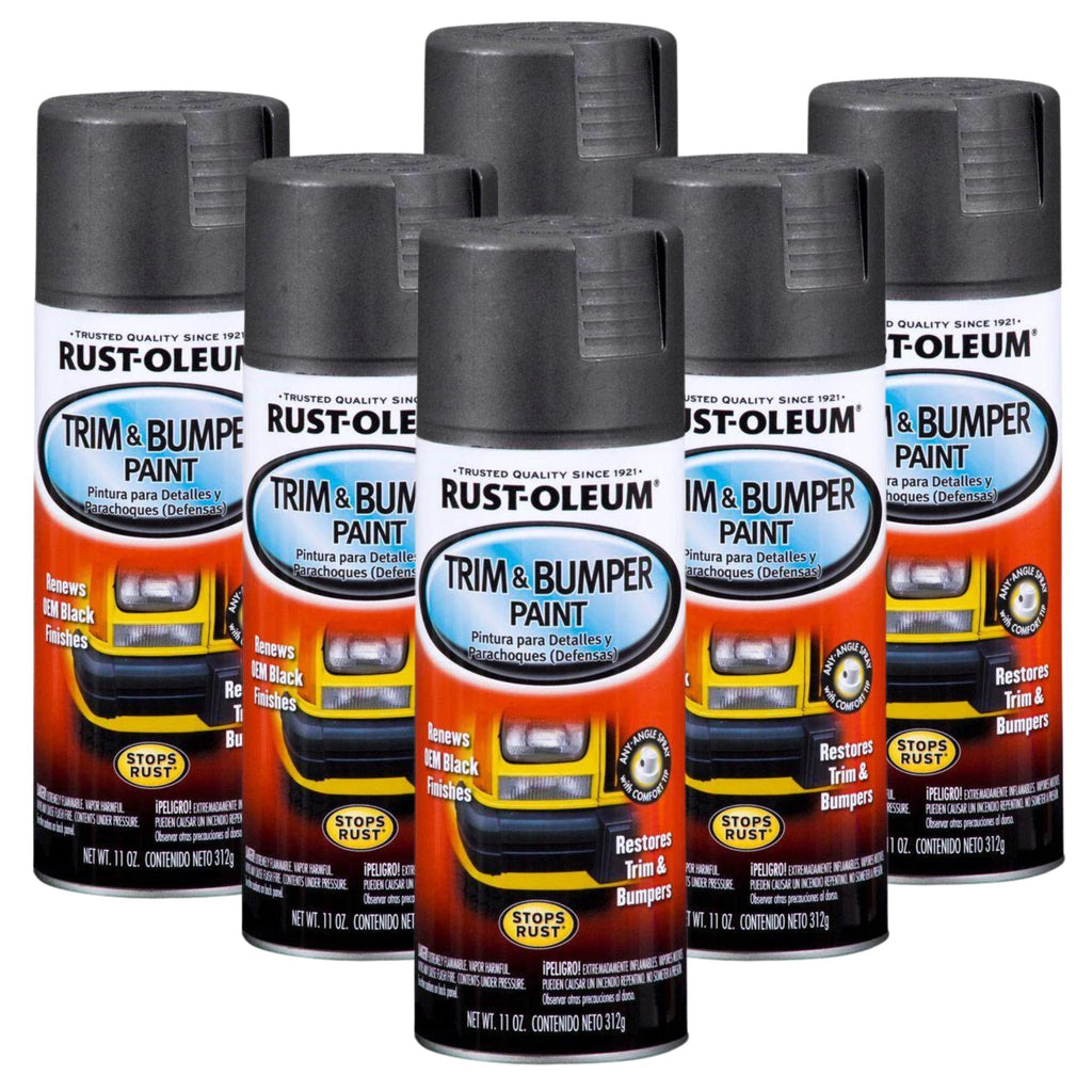 Rust-Oleum 251574 Auto Coatings Trim & Bumper Black Matte 11 Ounce