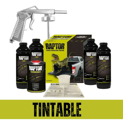 Raptor Liner Protective Coating Kit Kit 3.8L with Spray Gun - RLT/S4G (TINTABLE)