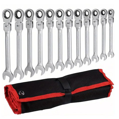 15 Piece Flexible Head Ratchet Wrench Set (6-22mm) - South East Clearance Centre