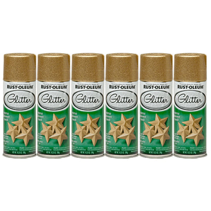 Rust-Oleum 267689 Glitter Gold Spray - South East Clearance Centre