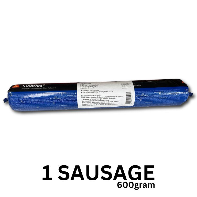 Sikaflex 258 Primerless Windscreen Adhesive - Black 600g Sausages for Auto Glass Repair