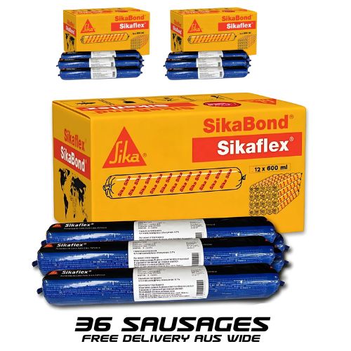 Sikaflex 258 Primerless Windscreen Adhesive - Black 600g Sausages for Auto Glass Repair