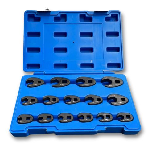 15 pieces Crowfoot Flare Nut Wrench Socket Set