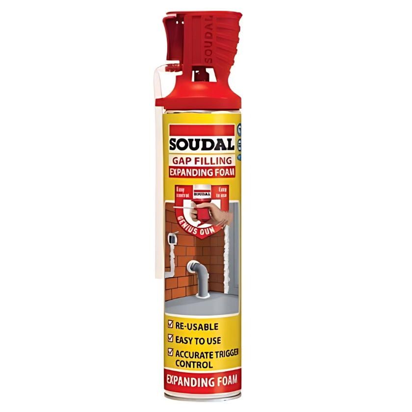 Soudal 132272 Genius Gun Gap Filling Expanding Foam 500ml