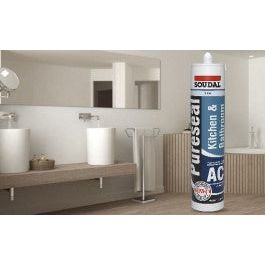 Soudal Pureseal Acetic Cure Kitchen & Bathroom Silicone Clear - South East Clearance Centre