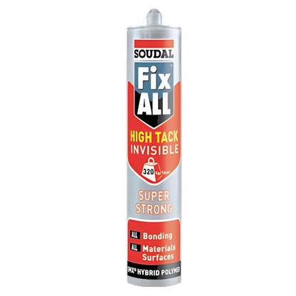 Soudal 131515 Fix ALL High Tack Invisible 290ml (Box of 12)