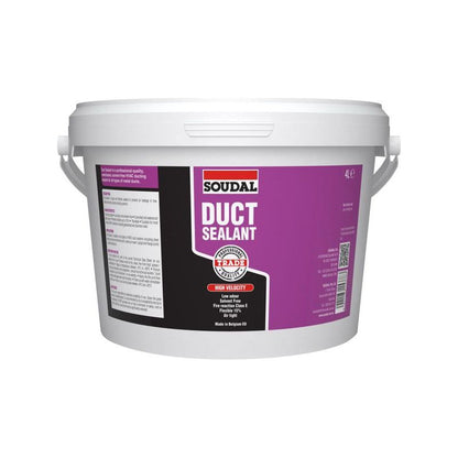 Soudal Soudaduct HVAC Acrylic Duct Sealant Grey 4 Litres 135254