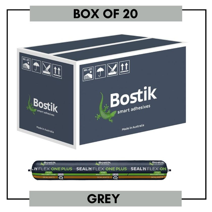 BOSTIK 30619340 Polyurethane Sealant 600ml Seal N Flex One Plus, GREY (Box of 20)