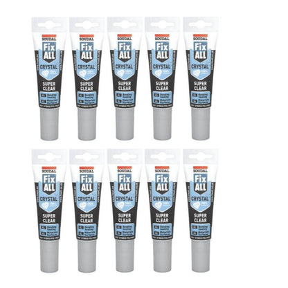 Soudal 131080 Fix All Crystal 125ml (Box of 10)