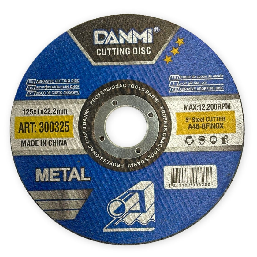 (400 pack) 125mm cutting disc for metal/stainless steel 5” - pack of 400