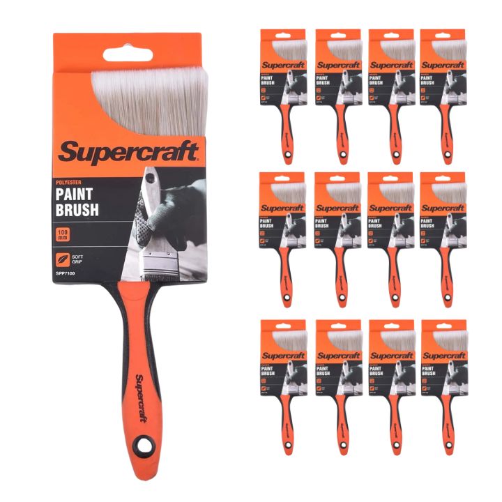 Supercraft SPP7100 Paint Brush Soft Grip 100mm (Box of 12)